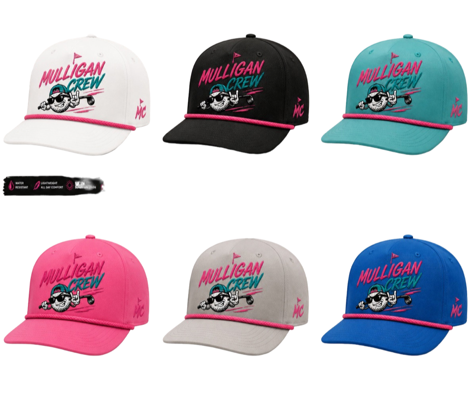 Mulligan Crew rope hats, six colorways