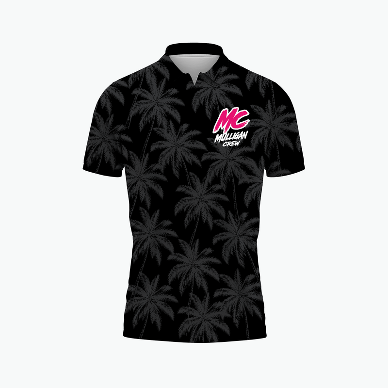 Grip It, Sip It polo in black, front view