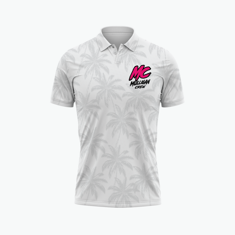 Grip It, Sip It polo in white, front view