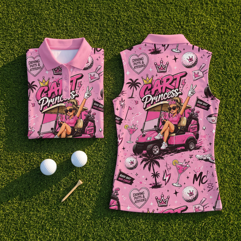 Cart Princess — Pink · front and back on the green