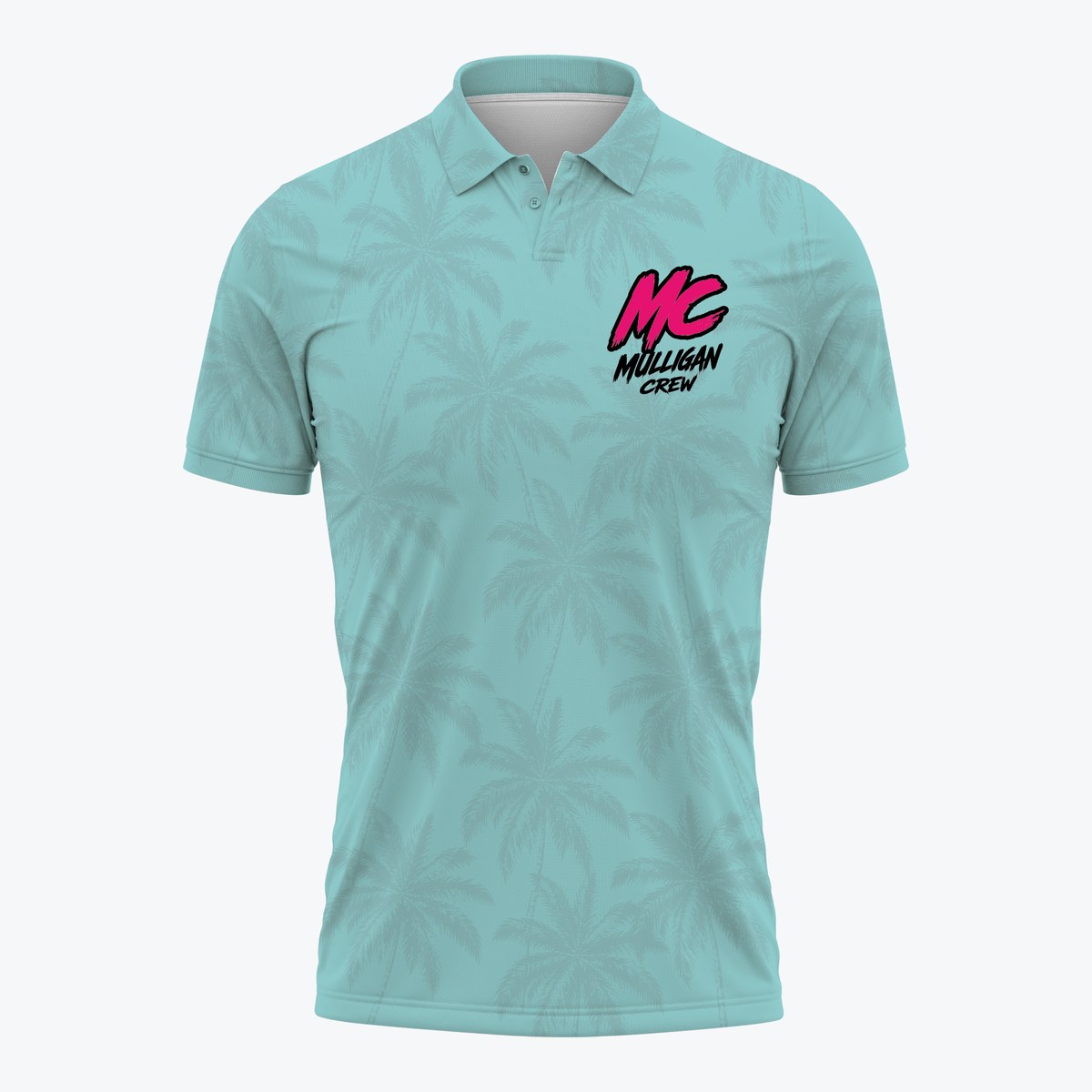 Grip It, Sip It polo in teal
